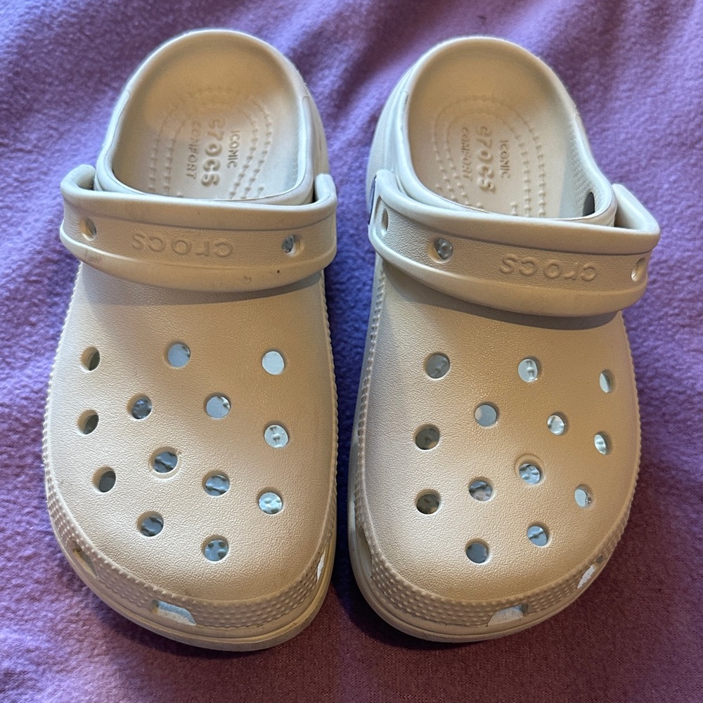 CROCS Kids' Slippers - Cream